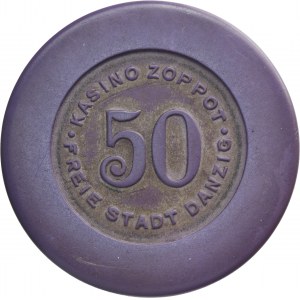 Free City of Danzig, Cassino Zoppot, 50 gulden