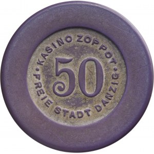 Free City of Danzig, Cassino Zoppot, 50 gulden