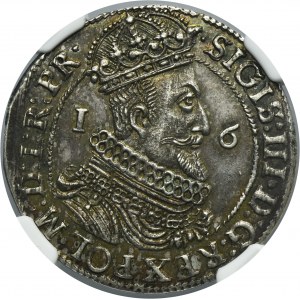 Sigismund III Vasa, 1/4 Thaler Danzig 1623 - PR• - NGC MS62