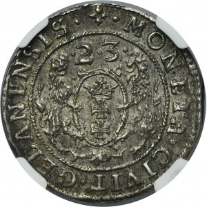 Sigismund III Vasa, 1/4 Thaler Danzig 1623 - PR• - NGC MS62