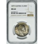 Austria, Franz Joseph I, 1 Floren Wien 1879 - NGC MS64