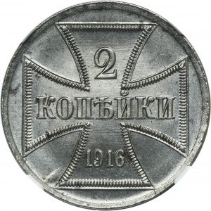 Ost, 2 Kopeck Berlin 1916 A - NGC MS64