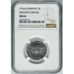 Ost, 2 Kopeck Berlin 1916 A - NGC MS64