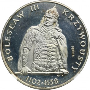 PRÓBA, 200 złotych 1982 Bolesław III Krzywousty - NGC PROOF DETAILS