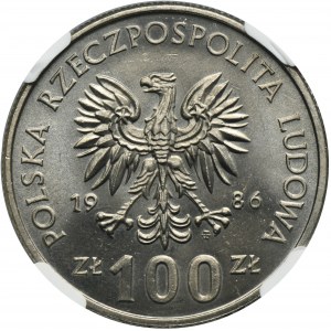 100 złotych 1986 Władysław I Łokietek - NGC MS64