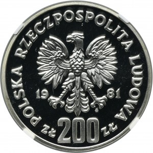 200 złotych 1981 Władysław I Herman - NGC PF69 ULTRA CAMEO