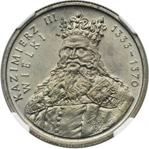 100 złotych 1987 Kazimierz III Wielki - NGC MS65