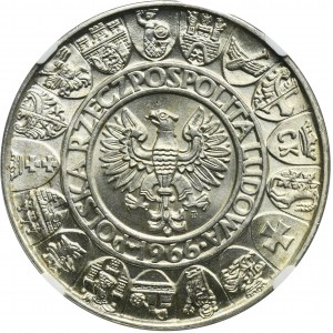 100 złotych 1966 Mieszko i Dąbrówka - NGC MS66