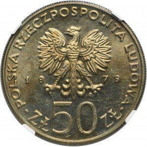 50 złotych 1979 Mieszko I - NGC MS64