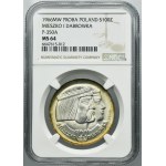 PROBE, 100 Zloty 1966 Mieszko und Dąbrówka Köpfe - NGC MS64