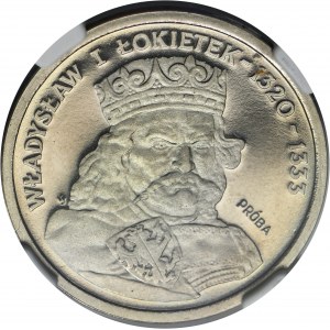 PRÓBA NIKIEL, 200 złotych 1986 Władysław I Łokietek - NGC PF67 ULTRA CAMEO