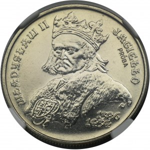 PRÓBA NIKIEL, 500 złotych 1989 Władysław II Jagiełło - NGC MS68