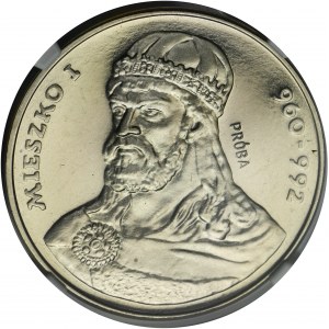 SAMPLE Nickel, 200 gold 1979 Mieszko I - bust - NGC PF68 CAMEO