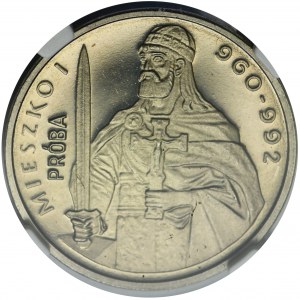 PRÓBA NIKIEL, 2.000 złotych 1979 Mieszko I - półpostać - NGC PF67 ULTRA CAMEO