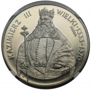 SAMPLE OF NICHOLS, 1,000 gold 1987 Casimir the Great - half figure - NGC PF68 ULTRA CAMEO