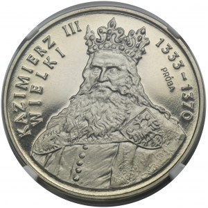 PRÓBA NIKIEL, 500 złotych 1987 Kazimierz III Wielki - NGC PF68 ULTRA CAMEO