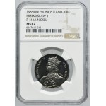 PRÓBA NIKIEL, 100 złotych 1985 Przemysław II - NGC MS67