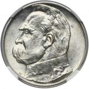 Piłsudski, 2 złote 1934 - NGC AU58
