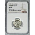 Piłsudski, 2 złote 1934 - NGC AU58