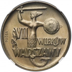 PROBE, 10 Zloty 1965 VII Wieków Warszawy - NGC MS67