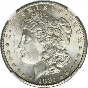 USA, 1 Dollar San Francisco 1881 S - Morgan - NGC MS64