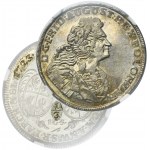 Augustus II the Strong, 1/3 Thaler Dresden 1723 IGS - NGC MS64 - VERY RARE