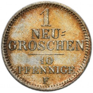 Germany, Kingdom of Saxony, Friedrich August II, 1 Neu groschen = 10 Pfennig Dresden 1847 F