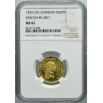 Germany, Saxony, Friedrich August III, Ducat Dresden 1765 EDC - NGC MS62 - RARE