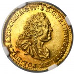 Augustus III of Poland, Ducat Dresden 1750 FWôF - NGC MS62