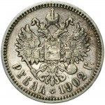 Russia, Nicholas II, Rouble Petersburg 1902 AP