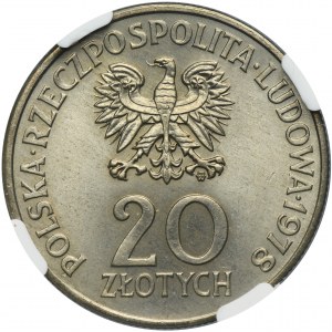 20 złotych 1978 Pierwszy Polak w kosmosie - NGC MS65