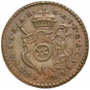 Germany, Archbishopric of Mainz, Johann Friedrich Karl von Ostein, 3 Pfennig Erfurt 1759 SM