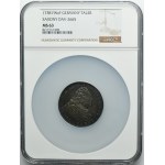 Augustus III of Poland, Thaler Dresden 1738 FWôF - NGC MS63 - SUPERB