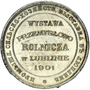 Medal of the Industrial-Agricultural Exhibition in Lublin 1901 - RARE, SILVER