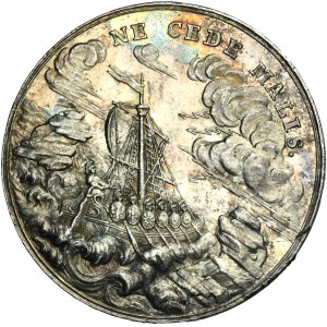Poniatowski, Medal Ne Cede Malis 1770 - VERY RARE, Holzhaeusser