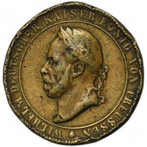 Silesia, Prussian rule, Wilhelm I, Medal on the occasion of the 10th shooting competition Jauer 1884