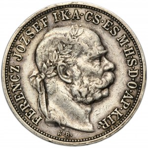 Hungary, Franz Joseph I, 5 Corona Kremnitz 1907 KB