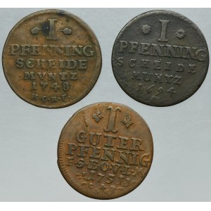 Lot, Germany, 1 Pfennig (3 pcs.)