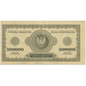 500.000 marek 1923 - DESTRUKT - BRAK INSKRYPCJI - RZADKOŚĆ
