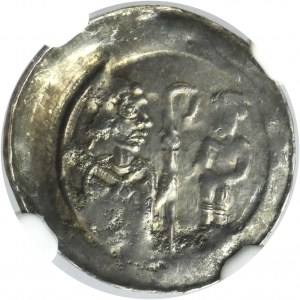 France, Bishopric of Strasbourg, Denarius undated - RARE - NGC MS62