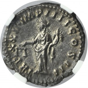 Roman Imperial, Marcus Aurelius, Denarius - NGC Ch AU