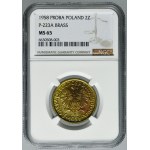 PRÓBA MOSIĄDZ, 2 złote 1958 - NGC MS65 - BARDZO RZADKIE