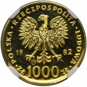 1.000 złotych 1982 Jan Paweł II - NGC MS69