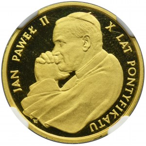 2.000 złotych 1988 X Lat Pontyfikatu Jan Paweł II - NGC PF67 ULTRA CAMEO