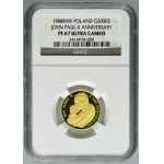 2.000 złotych 1988 X Lat Pontyfikatu Jan Paweł II - NGC PF67 ULTRA CAMEO