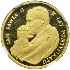 1.000 złotych 1988 X Lat Pontyfikatu Jan Paweł II - NGC PF69 ULTRA CAMEO