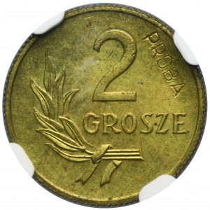 PRÓBA MOSIĄDZ, 2 grosze 1949 - NGC MS63 - BARDZO RZADKIE