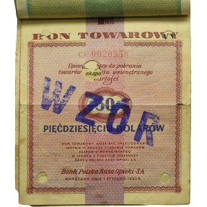 Pewex Merchandise Vouchers, livret original - 1 cent à $100 1960 (10pc) - RARE
