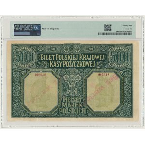 500 marek 1919 - Dyrekcja - PMG 25 - Bez wartości