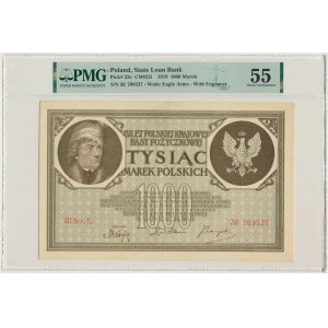 1.000 marek 1919 - III Ser. E - PMG 55